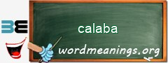 WordMeaning blackboard for calaba